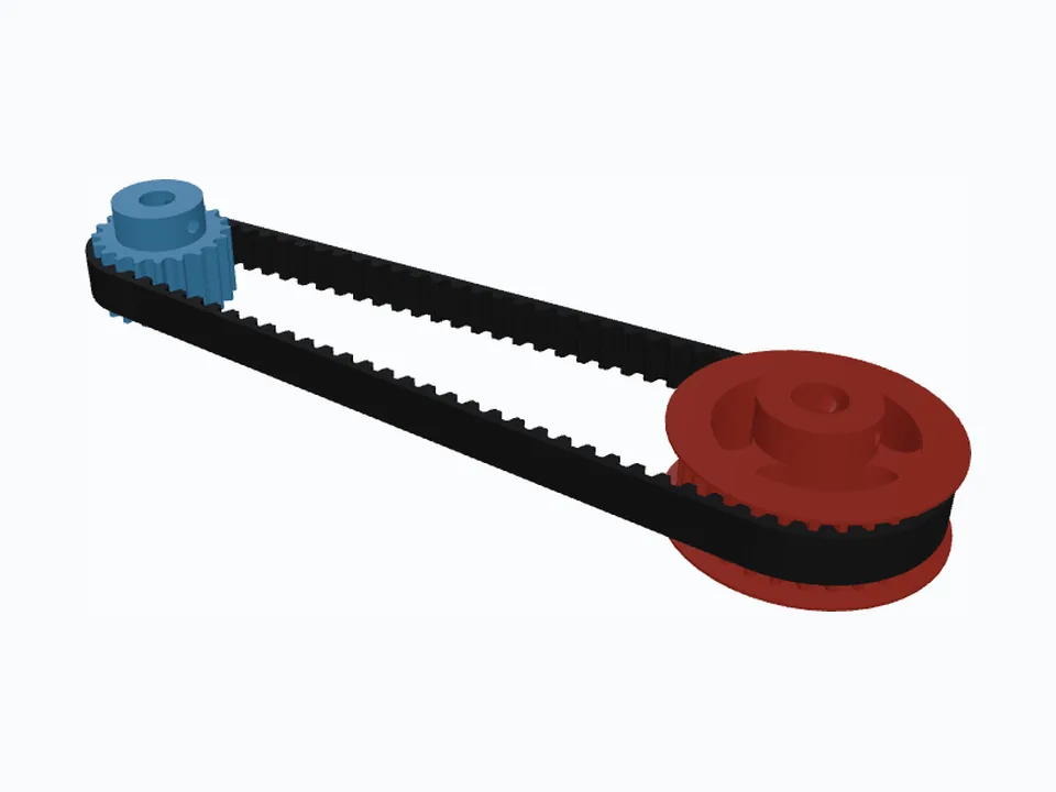 RPP 5M 20T & 30T, Three-Spoke Web — 3D view